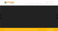 Desktop Screenshot of magicsunsolar.com