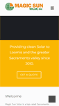 Mobile Screenshot of magicsunsolar.com
